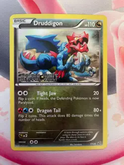 Druddigon 17/20 Holographic Promo Pokemon Card, Dragon Vault Stamp - NM - Image 1