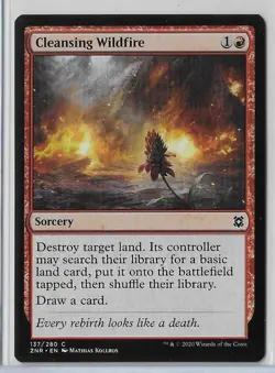 MTG Cleansing Wildfire Zendikar Rising (ZNR) Common Magic Card #137/280 Unplayed - Image 1