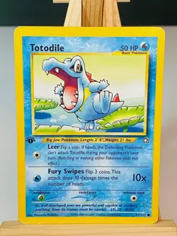 Totodile 81/111 [LP] [Neo Genesis] (2000) Common 1st Edition - Pokemon Card - Image 1