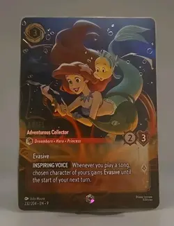 Disney Lorcana Fabled ~ ARIEL - Adventurous Collector ~ ENCHANTED 232/204 - Image 1