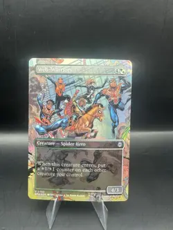 MTG Web-Warriors (SPM 0203) Uncommon Borderless Marvel's Spider-Man NM/MT - Image 1