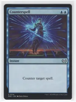 #114 2024 Duskmourn: House of Horror Commander Counterspell Uncommon - Image 1