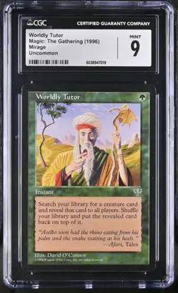 Worldly Tutor, Mirage mtg. CGC 9 Mint! 2 Avl - Image 3