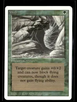 Magic The Gathering Web Revised Edition Green Enchant Creature - Image 1