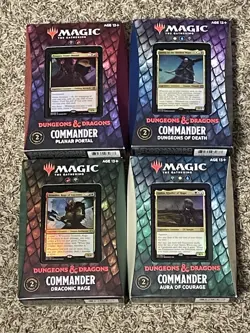 Magic the Gathering Adventures in the Forgotten Realms - All 4 Commander Decks - Image 1