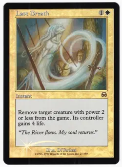 Last Breath 1999 Mercadian Masques FOIL White Uncommon Instant MTG NM AZ1 - Image 1