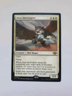 MTG Aven Interrupter - Outlaws of Thunder Junction (OTJ) 4 Rare - Image 1