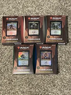 Magic The Gathering Strixhaven Commander Deck Set of 5 2021 School of Mages - Image 1