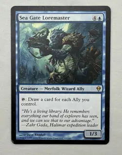 Sea Gate Loremaster x1 MTG Zendikar 1x Magic Good Moderate Play MP - Image 1