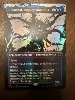 Tekuthal, Inquiry Dominus *Showcase FOIL* Phyrexia: All Will Be One #302 / NM - Image 1