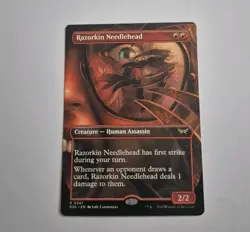 MTG Razorkin Needlehead Borderless LP Duskmourn: House of Horror Regular - Image 1