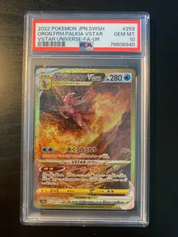 Carte Pokemon : Palkia Vstar 259/172 PSA 10 s12a Vstar Universe Japonaise - Image 1