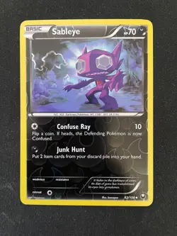 Sableye 62/108 Dark Explorers Pokemon TCG Reverse Holo - LP+ - Image 1