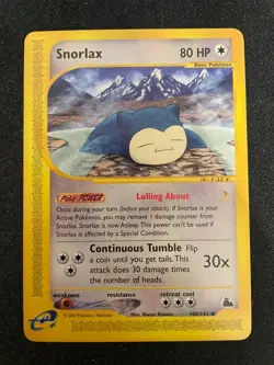 Snorlax 100/144 Skyridge Non Holo Pokemon TCG - LP+ - Image 1