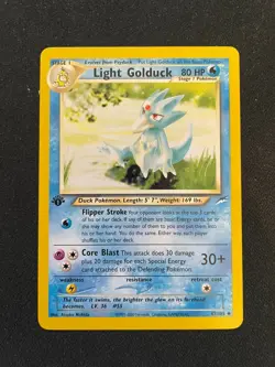 Light Golduck 47/105 Neo Destiny 1st Edition Pokemon TCG - LP+ - Image 1