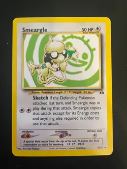 Smeargle 30/75 Neo Discovery Pokemon TCG - LP - Image 1