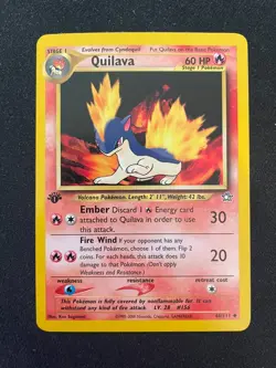 Quilava 46/111 1st Edition Neo Genesis Pokemon TCG - LP+ - Image 1