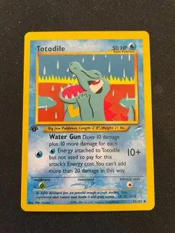 Totodile 85/105 Neo Destiny 1st Edition Pokemon TCG - LP+ - Image 1