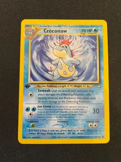 Croconaw 31/111 Neo Genesis 1st Edition Pokemon TCG - LP+ - Image 1