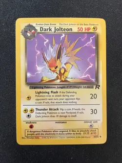 Dark Jolteon 38/82 Team Rocket Pokemon TCG - LP - Image 1