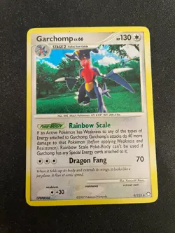 Garchomp 9/123 DP Mysterious Treasures Holo Rare Pokemon TCG - LP - Image 1