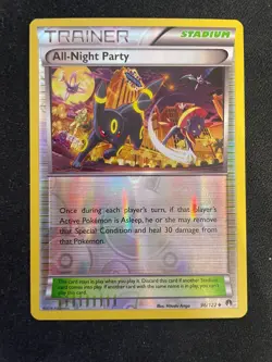 All-Night Party 96/122 XY Breakpoint Reverse Holo Pokemon TCG - LP+ - Image 1