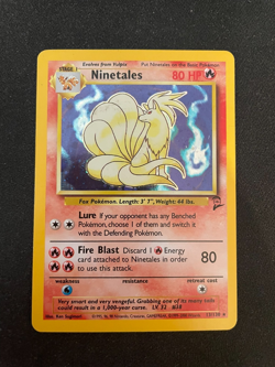 Ninetales 13/130 Base Set 2 Holo Pokemon TCG - LP - Image 1