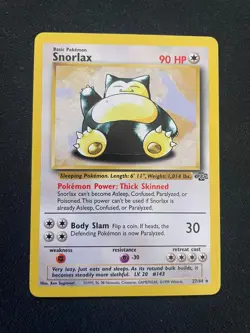 Snorlax 27/64 Non Holo Rare Jungle Pokemon TCG WOTC - LP+ - Image 1