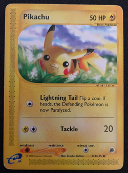 Pikachu 124/165 Expedition Pokemon TCG - MP - Image 1