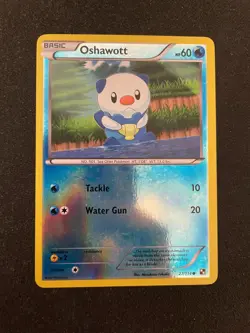 Oshawott 27/114 Black & White Base Set Reverse Holo Pokemon TCG - LP+ - Image 1