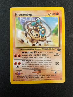 Hitmontop WOTC Black Star Promo 37 Pokemon TCG - LP+ - Image 1