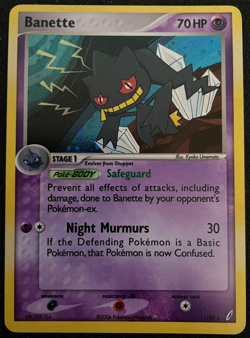 Banette 1/100 Holo Rare EX Crystal Guardians Pokemon TCG - LP - Image 1