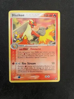 Blaziken 3/109 Non Holo Rare EX Ruby & Sapphire Pokemon TCG - MP - Image 1