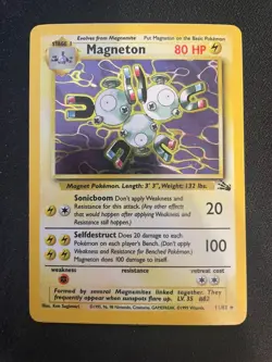 Magneton 11/62 Fossil Unlimited Rare Holo Pokemon TCG- LP+ - Image 1