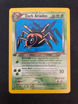 Dark Ariados 17/105 1st Edition Neo Destiny Pokemon TCG - LP - Image 1