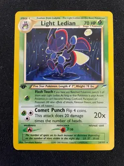Light Ledian 24/105 Neo Destiny 1st Edition Pokemon TCG - LP+ - Image 1