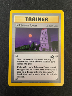 Pokemon Tower WOTC Black Star Promo 42 Pokemon TCG - LP+ - Image 1