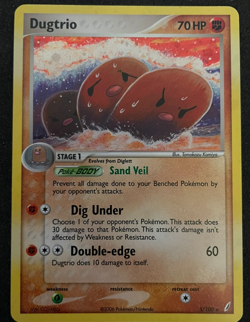 Dugtrio 5/100 Crystal Guardians Holo Rare Pokemon TCG - LP - Image 1
