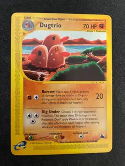 Dugtrio 52/144 Skyridge E-Reader Non-Holo Pokemon TCG - LP - Image 1