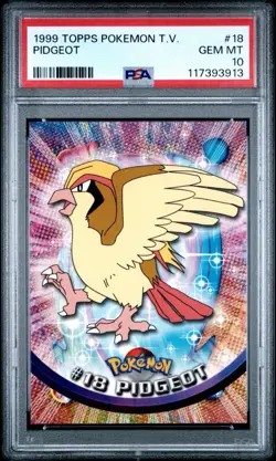 1999 Topps Pokemon TV 18 Pidgeot - PSA 10 Gem Mint - Image 1
