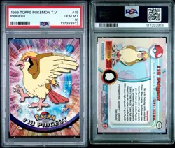 1999 Topps Pokemon TV 18 Pidgeot - PSA 10 Gem Mint - Image 3