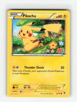 PIKACHU 27/111 FURIOUS FISTS POKEMON TCG LP - Image 1