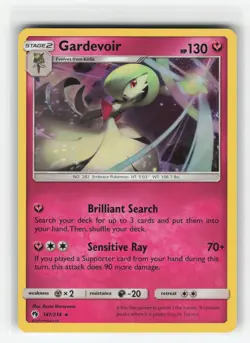 GARDEVOIR 141/214 LOST THUNDER HOLO RARE POKEMON TCG NM - Image 1