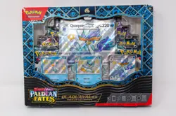 Pokemon Paldean Fates Quaquavel EX Premium Collection W/ 8 Booster Packs - DMGED 820650856341 - Image 1