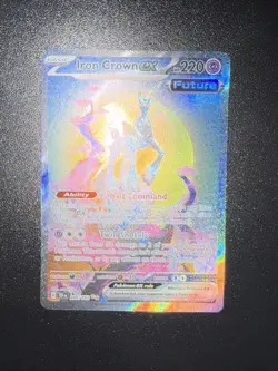 Iron Crown ex 206/162 Temporal Forces Special Illustration Rare Pokemon Card NM - Image 3