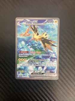 Pokemon TCG Zapdos EX Scarlet & Violet 151 Card 202/165 Near Mint Condition - Image 1