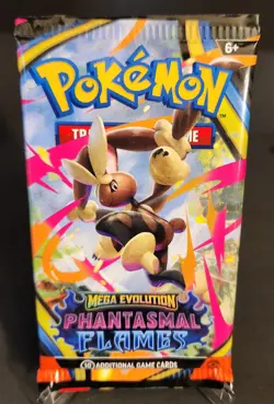 Pokemon Mega Evolution Phantasmal Flames - 1 Booster Pack - 10 Cards - Image 1