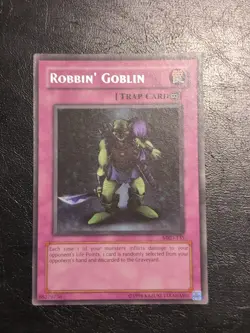 Yu-Gi-Oh! RARE CARD ROBBIN' GOBLIN MRD-135 1996 VINTAGE PRINT LP - Image 1