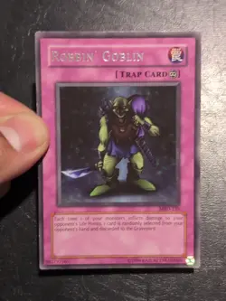 Yu-Gi-Oh! RARE CARD ROBBIN' GOBLIN MRD-135 1996 VINTAGE PRINT LP - Image 3
