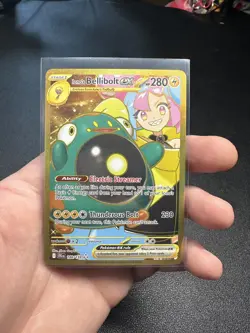Pokemon TCG Ionos Bellibolt ex 188/159 Journey Together Gold Hyper Rare Card NM - Image 1